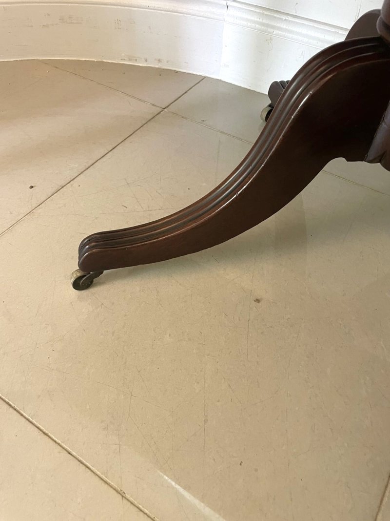 Antique Regency Quality 6 Seater Mahogany Dining/Console Table - Image 13